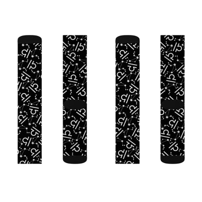 Zodiac Sublimation Socks Libra Zodiac sign