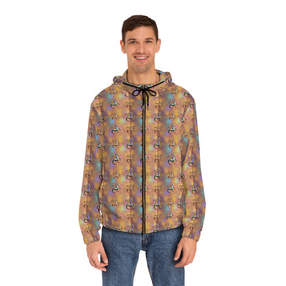 Full-Zip Hoodie (AOP), Aquarius, Zodiac v2, Pattern