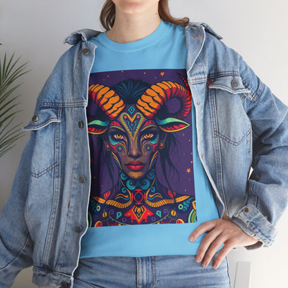 Unisex Heavy Cotton T-Shirt, Taurus, Zodiac v3, Sexy Art
