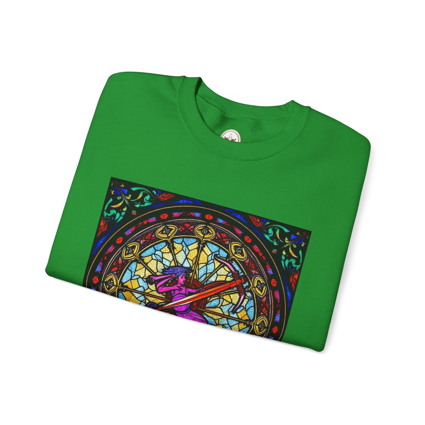 Unisex Heavy Blend™ Crewneck Sweatshirt, Glass 1, Sagittarius Zodiac Design