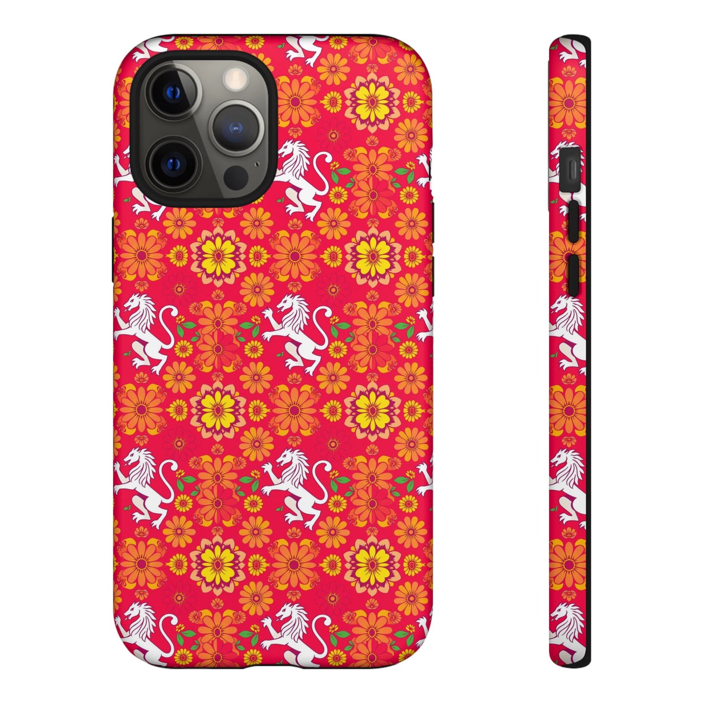 Tough Cases, Leo, Zodiac v4, Flower Pattern