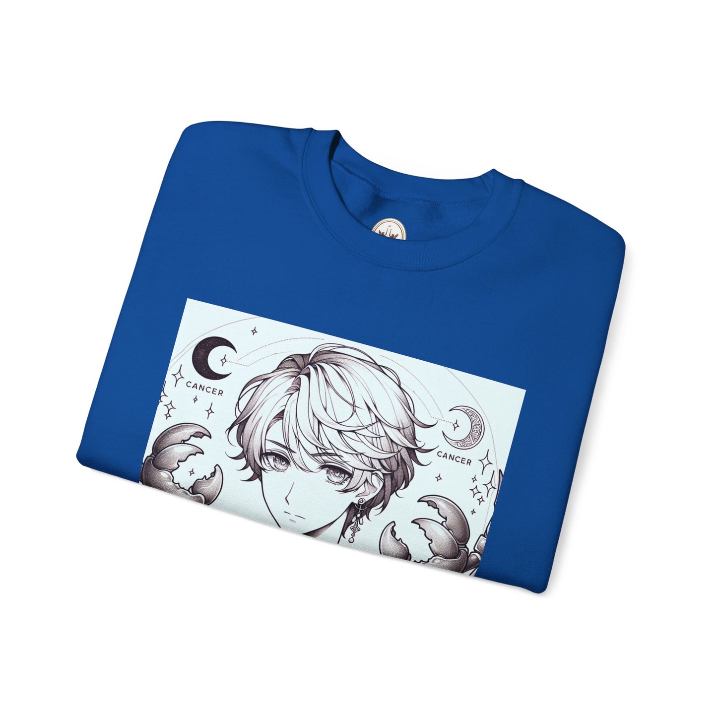 Unisex Heavy Blend™ Crewneck Sweatshirt,Two Moon, Cancer Zodiac Design