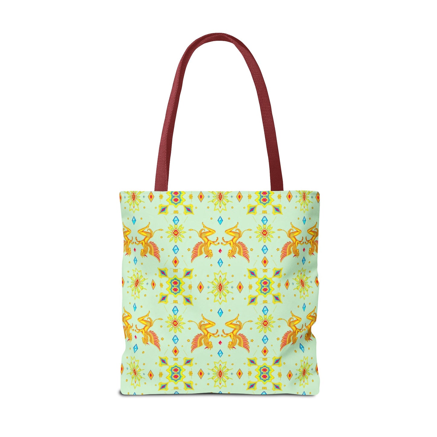 Tote Bag (AOP), Gemini, Zodiac v1, Jewel Pattern
