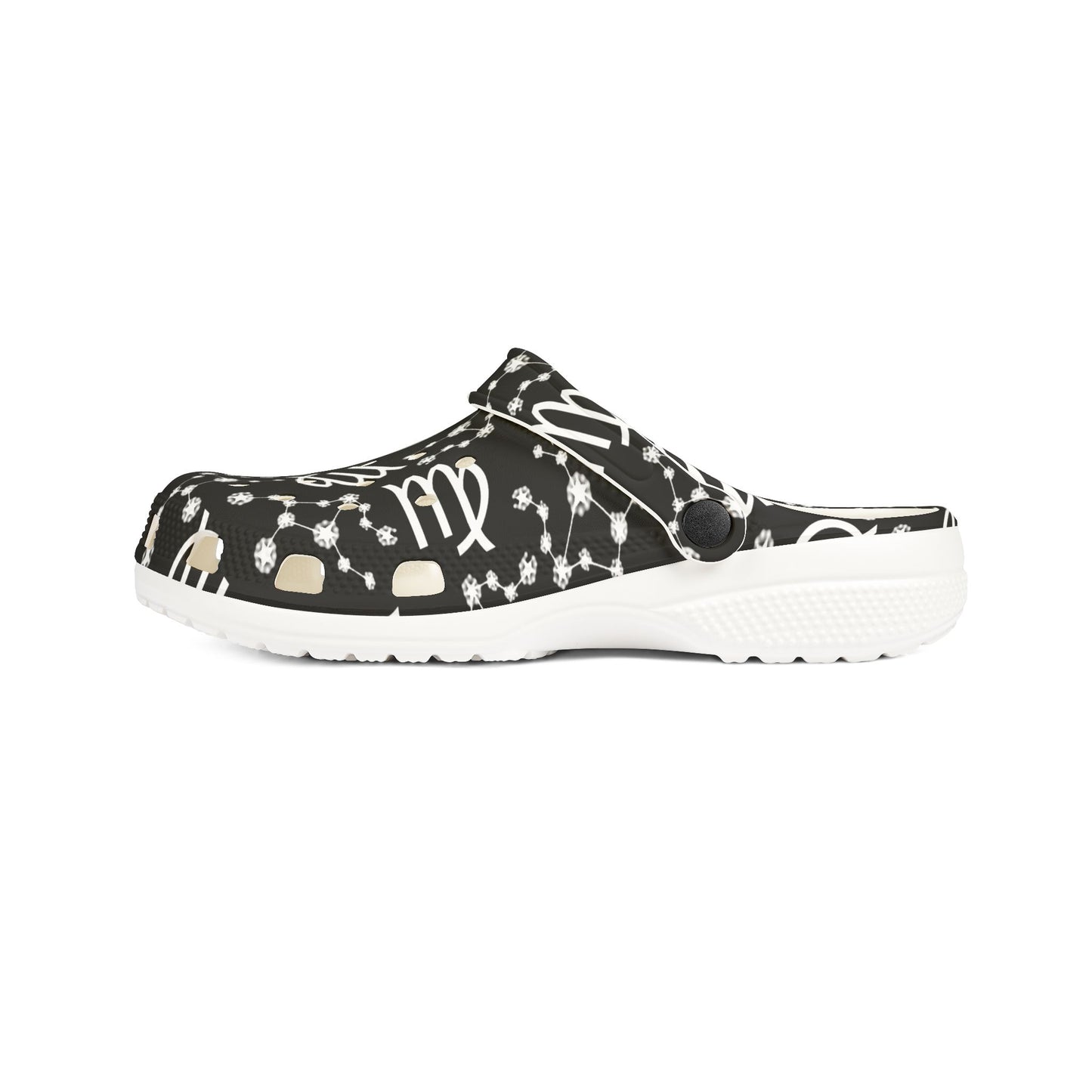 EVA Foam Rubber Shoes (AOP), Material 100% EVA, Virgo Zodiac Design