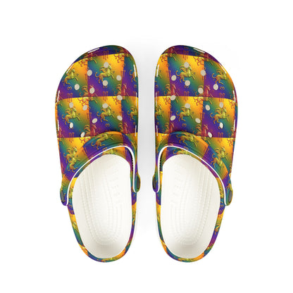 EVA Foam Rubber Shoes, (AOP), Virgo, Zodiac v4, Pattern