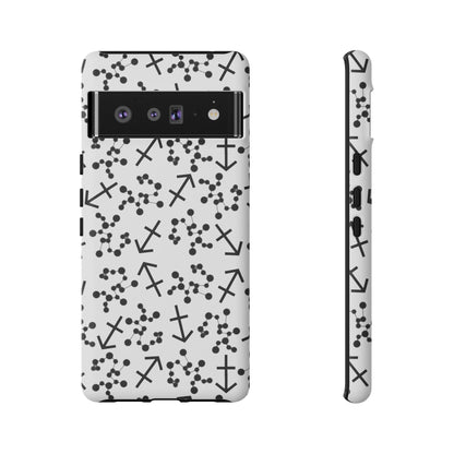 Tough Cases with the Sagittarius Zodiac sign for iPhone, Samsung Galaxy, and Google Pixel devices