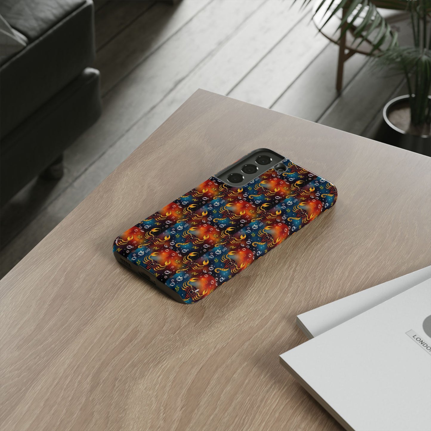 Tough Cases, Scorpio, Zodiac v2, Bubble Pattern