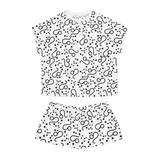 Women's Short Pajama Set Leo Zodiac Sign (AOP)