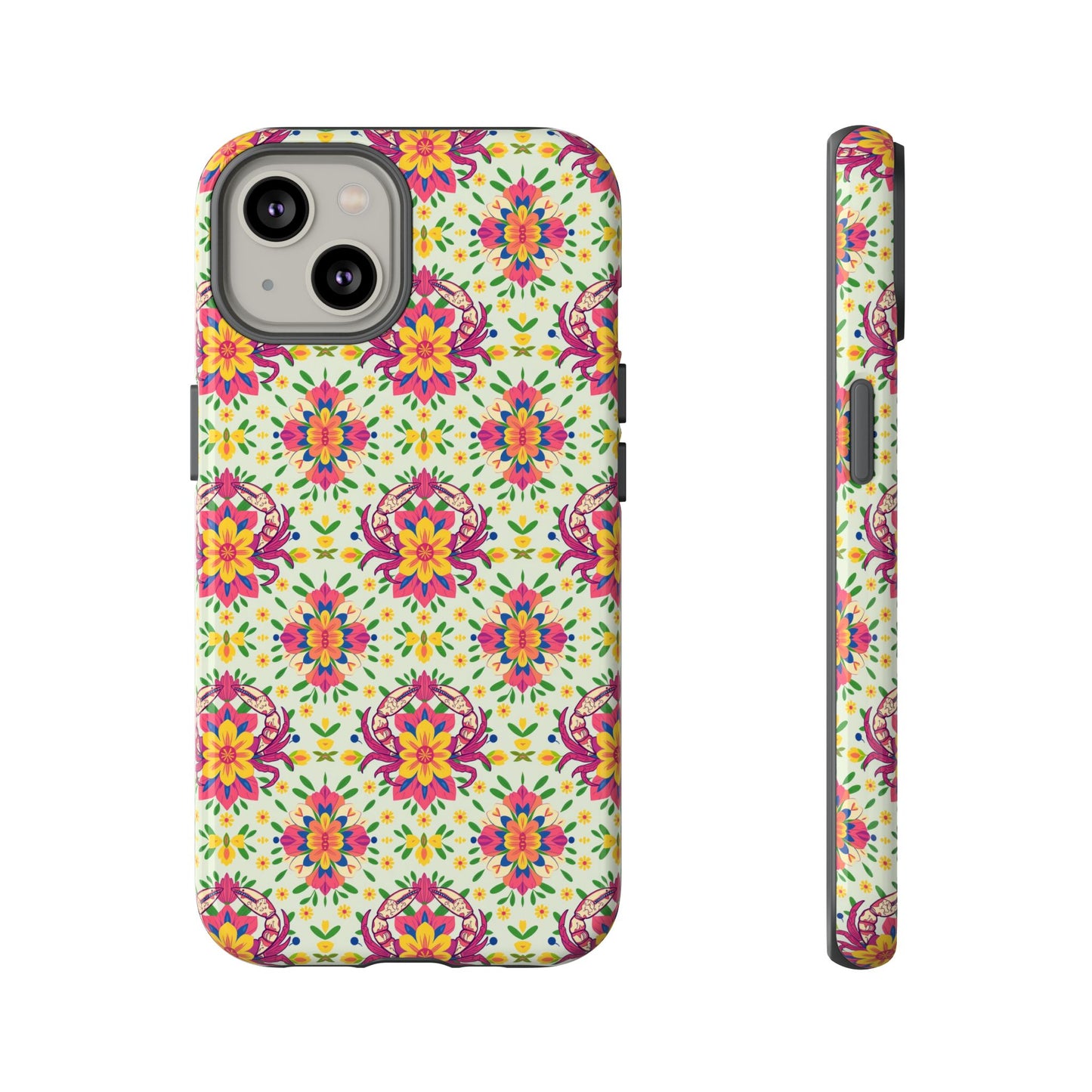 Tough Cases, Cancer, Zodiac v3, Flower Pattern