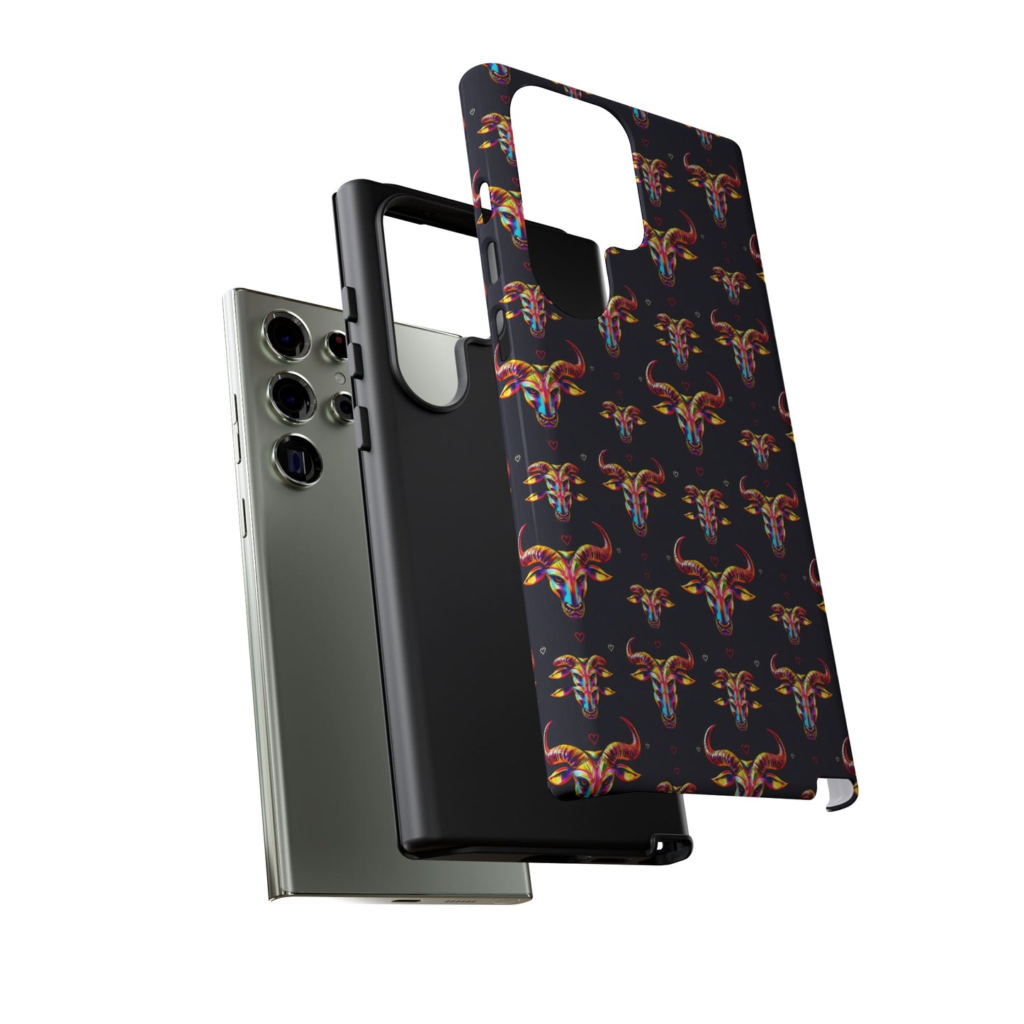 Tough Cases, Taurus, Zodiac, Metal Pattern