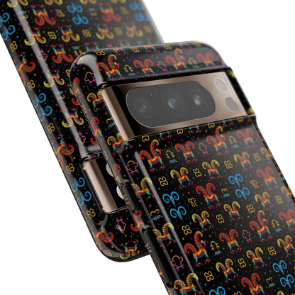 Tough Cases, Aries, Zodiac v1, Metal Pattern