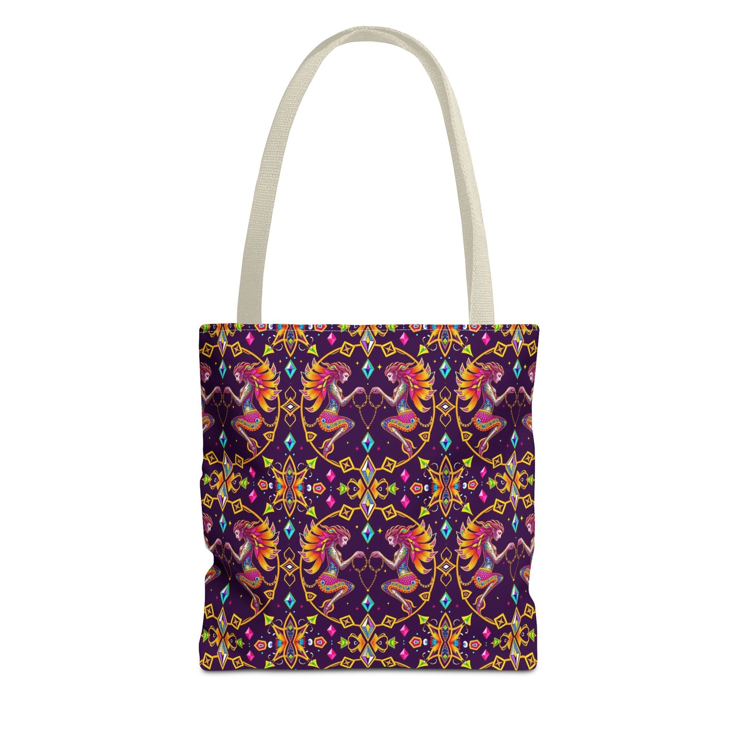 Tote Bag (AOP), Gemini, Zodiac, Jewel Pattern