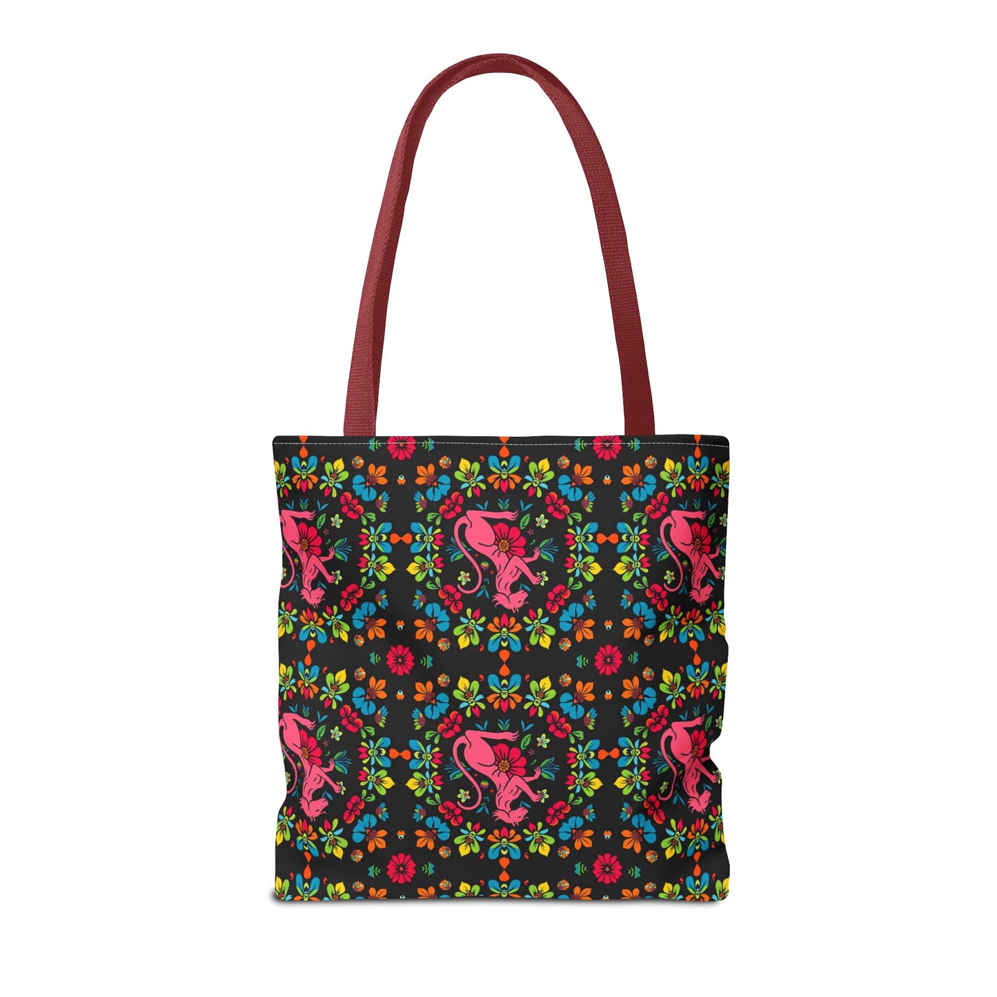 Tote Bag, (AOP), Virgo, Zodiac v6, Flower Pattern