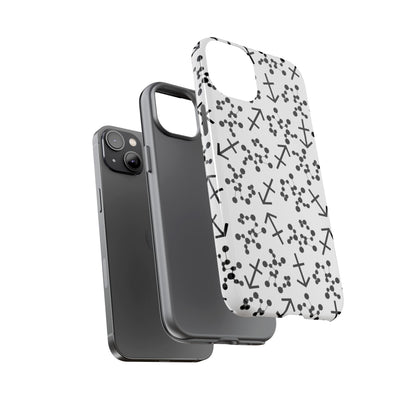 Tough Cases with the Sagittarius Zodiac sign for iPhone, Samsung Galaxy, and Google Pixel devices