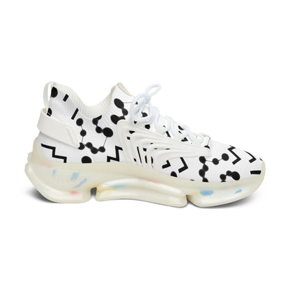 Women's Mesh Sneakers, Constellation & Symbol, Aquarius Zodiac Sign, AOP