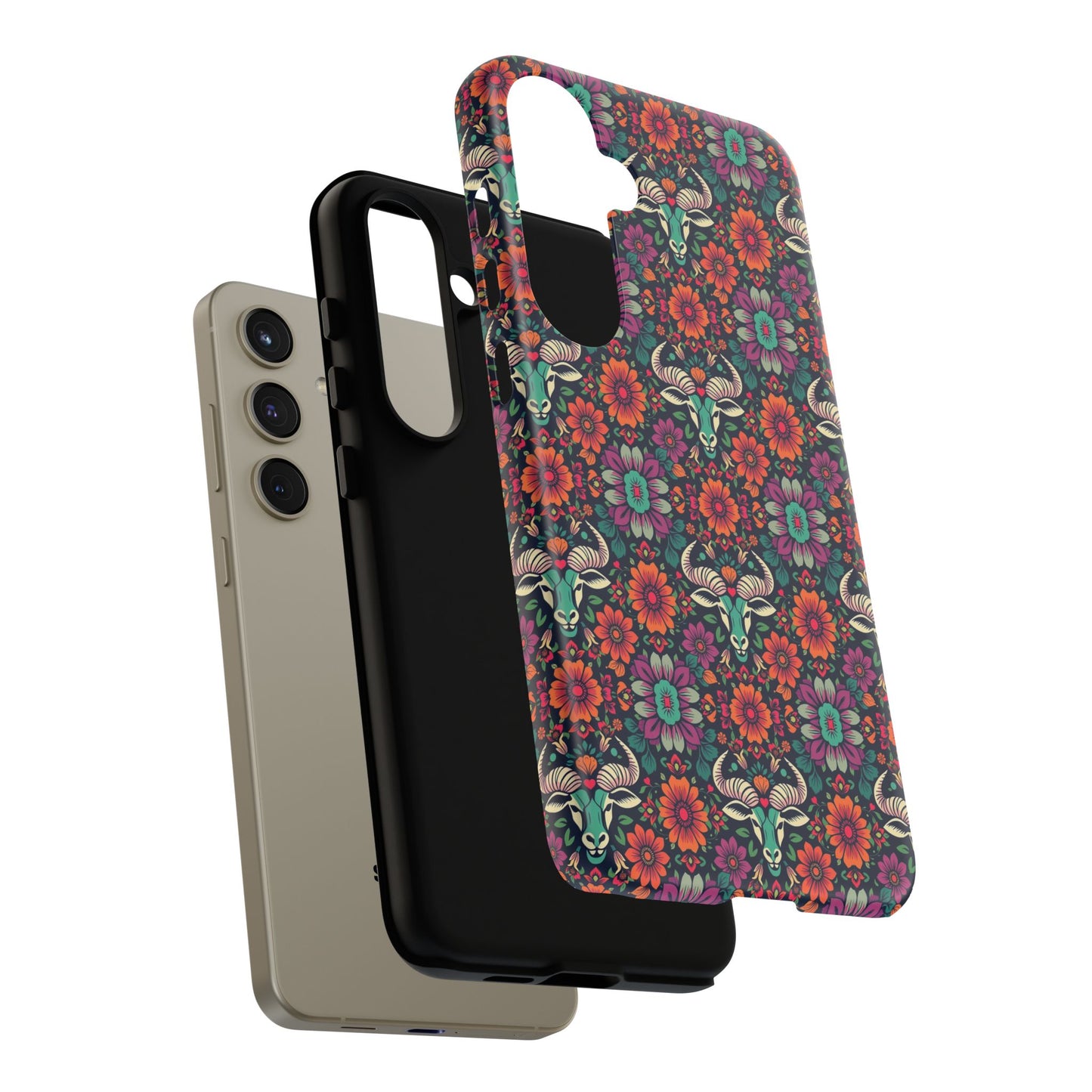 Tough Cases, Taurus, Zodiac v4, Flower Pattern