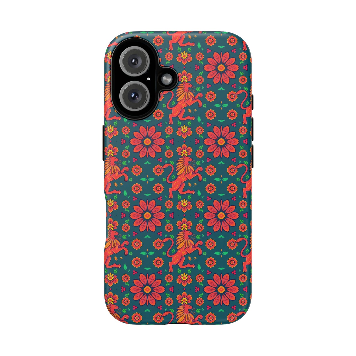 Tough Cases, Leo, Zodiac v2, Flower Pattern