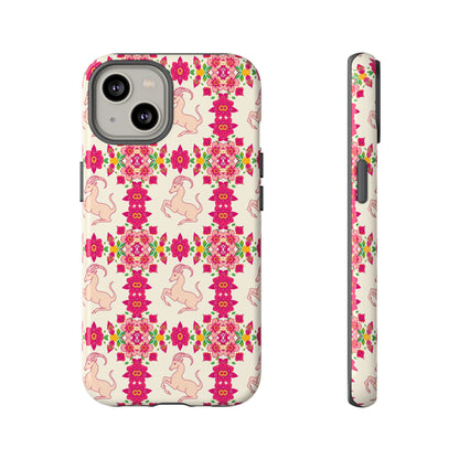 Tough Cases, Capricorn, Zodiac v3, Flower Pattern