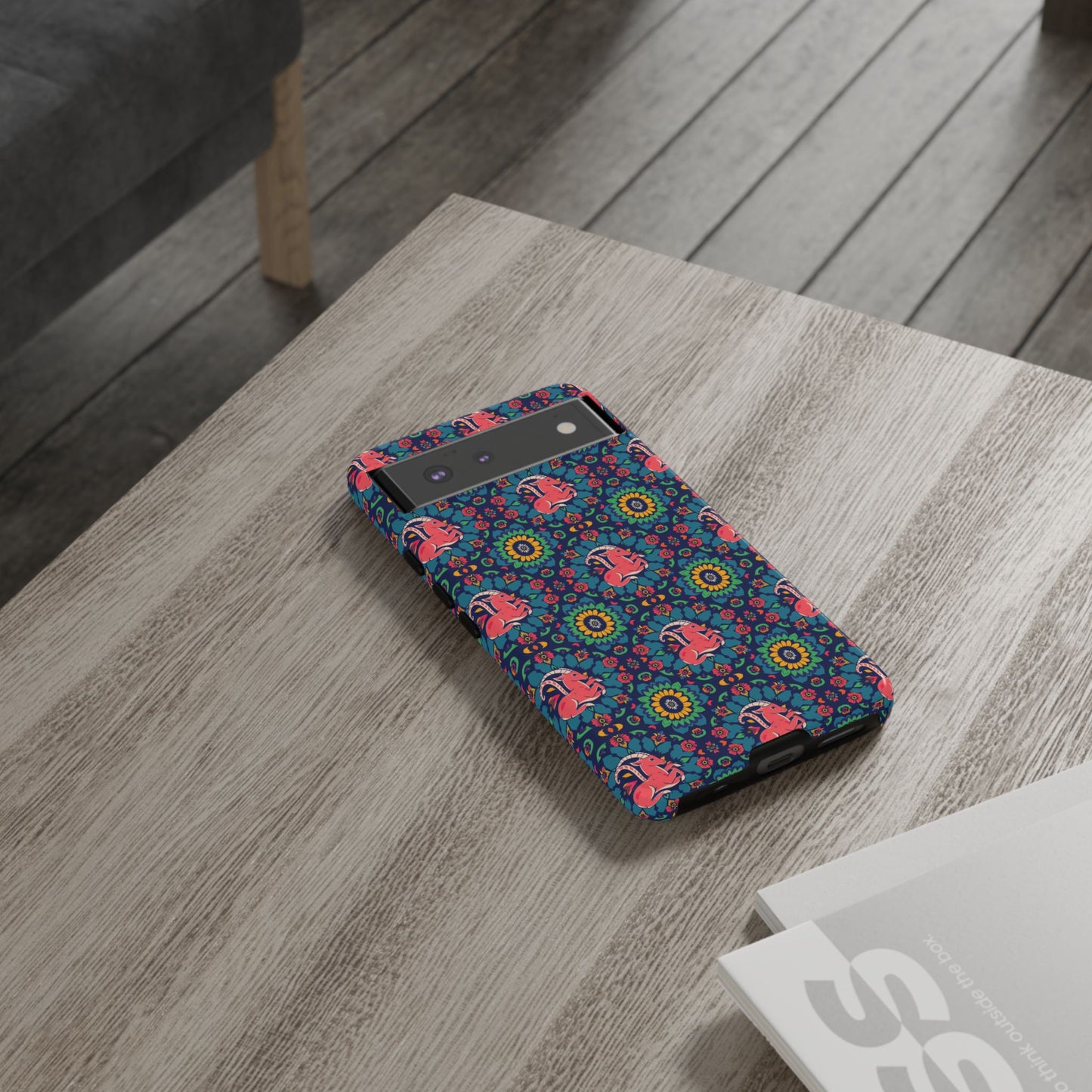 Tough Cases, Capricorn, Zodiac v1, Flower Pattern