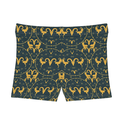 Women's Shorts, AOP, Aries, Zodiac v1, Pattern