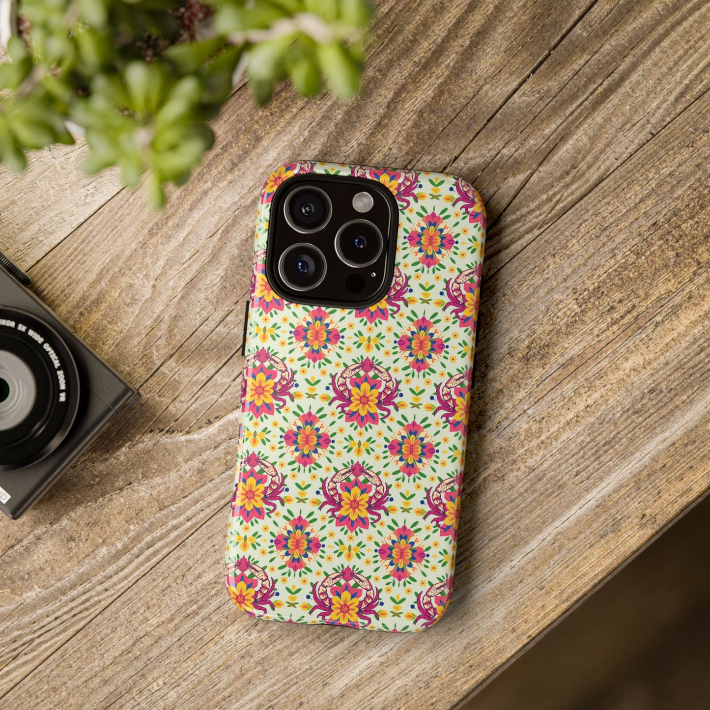 Tough Cases, Cancer, Zodiac v3, Flower Pattern