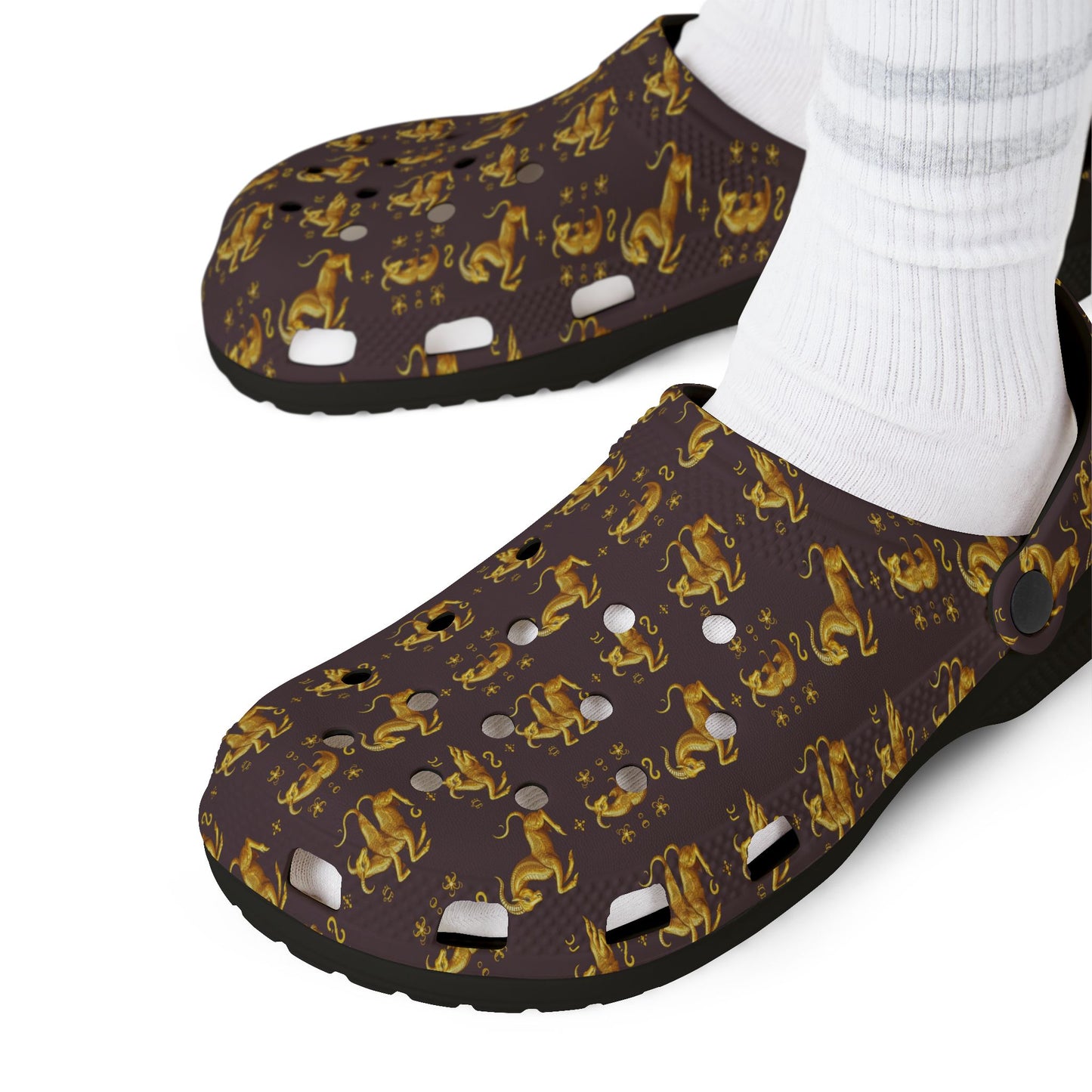 EVA Foam Rubber Shoes, (AOP), Capricorn, Zodiac v3, Pattern