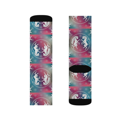 Sublimation Socks, Gemini, Zodiac v1, Pattern