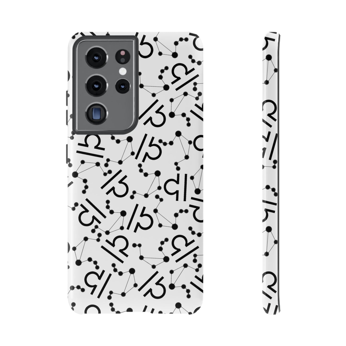 Tough Cases with the Libra Zodiac sign for iPhone, Samsung Galaxy, and Google Pixel devices
