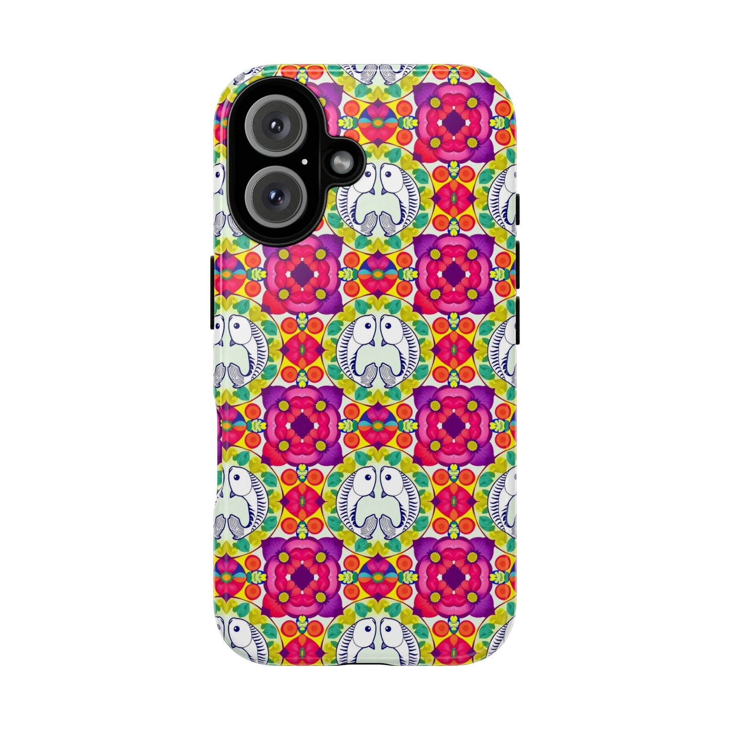 Tough Cases, Pisces, Zodiac v2, Flower Pattern