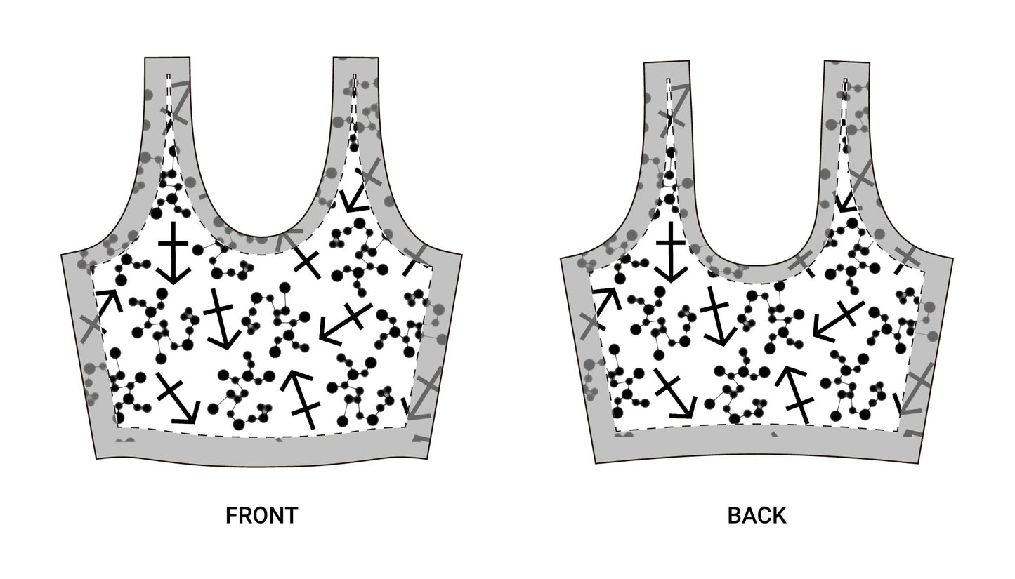 Polyester Sports Bra Sagittarius Zodiac Sign (AOP)
