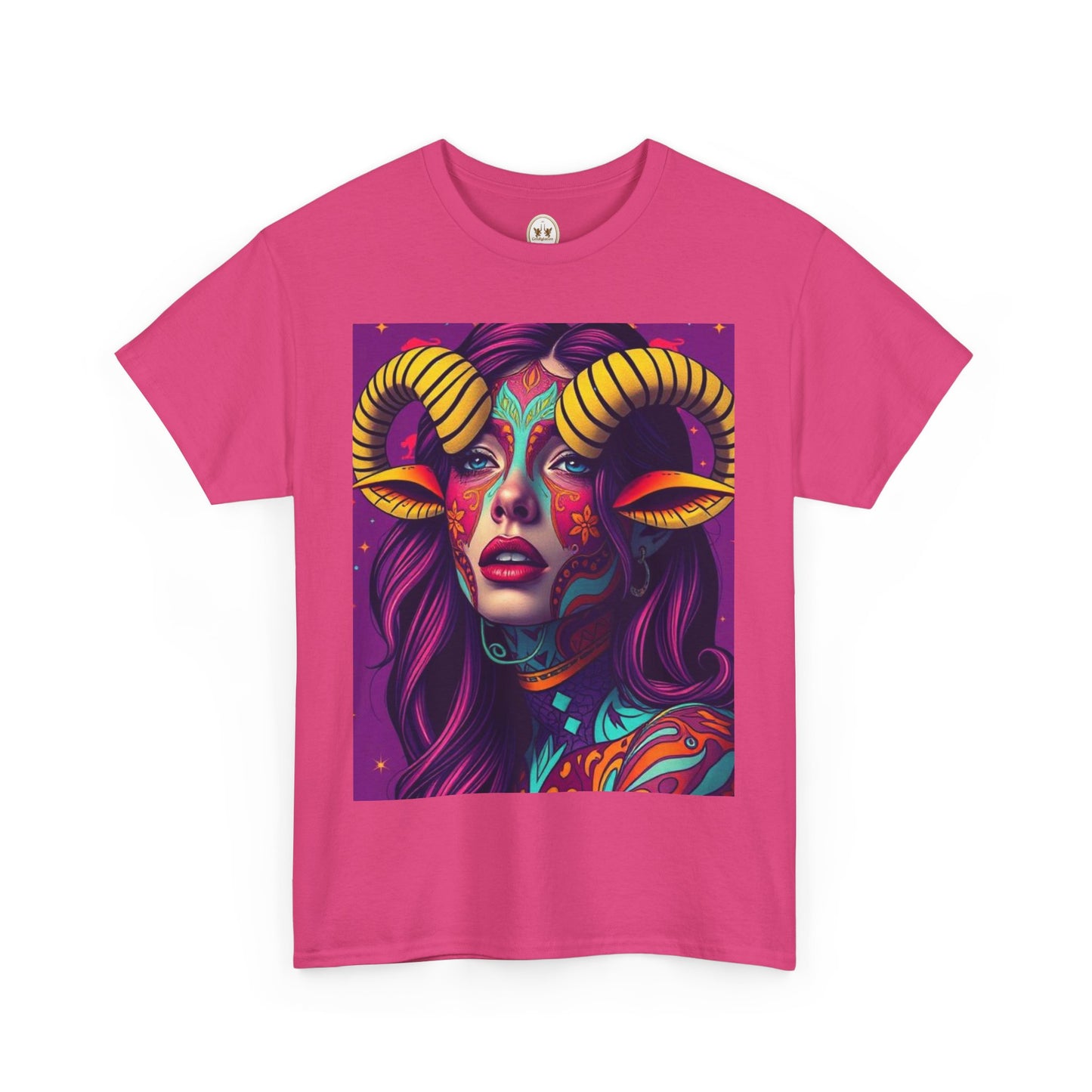 Unisex Heavy Cotton T-Shirt, Taurus, Zodiac v2, Sexy Art
