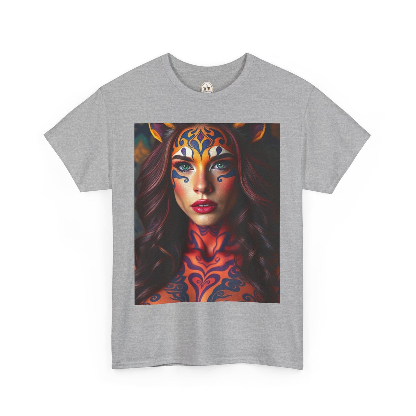Unisex Heavy Cotton T-Shirt, Leo, Zodiac, Sexy Art