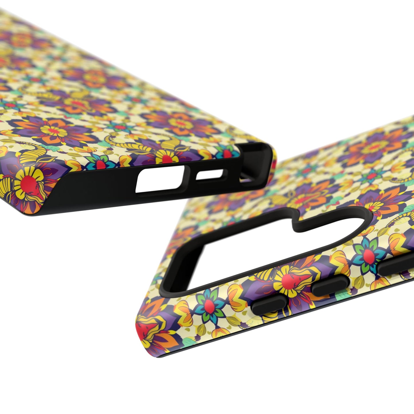 Tough Cases, Taurus, Zodiac v1, Flower Pattern