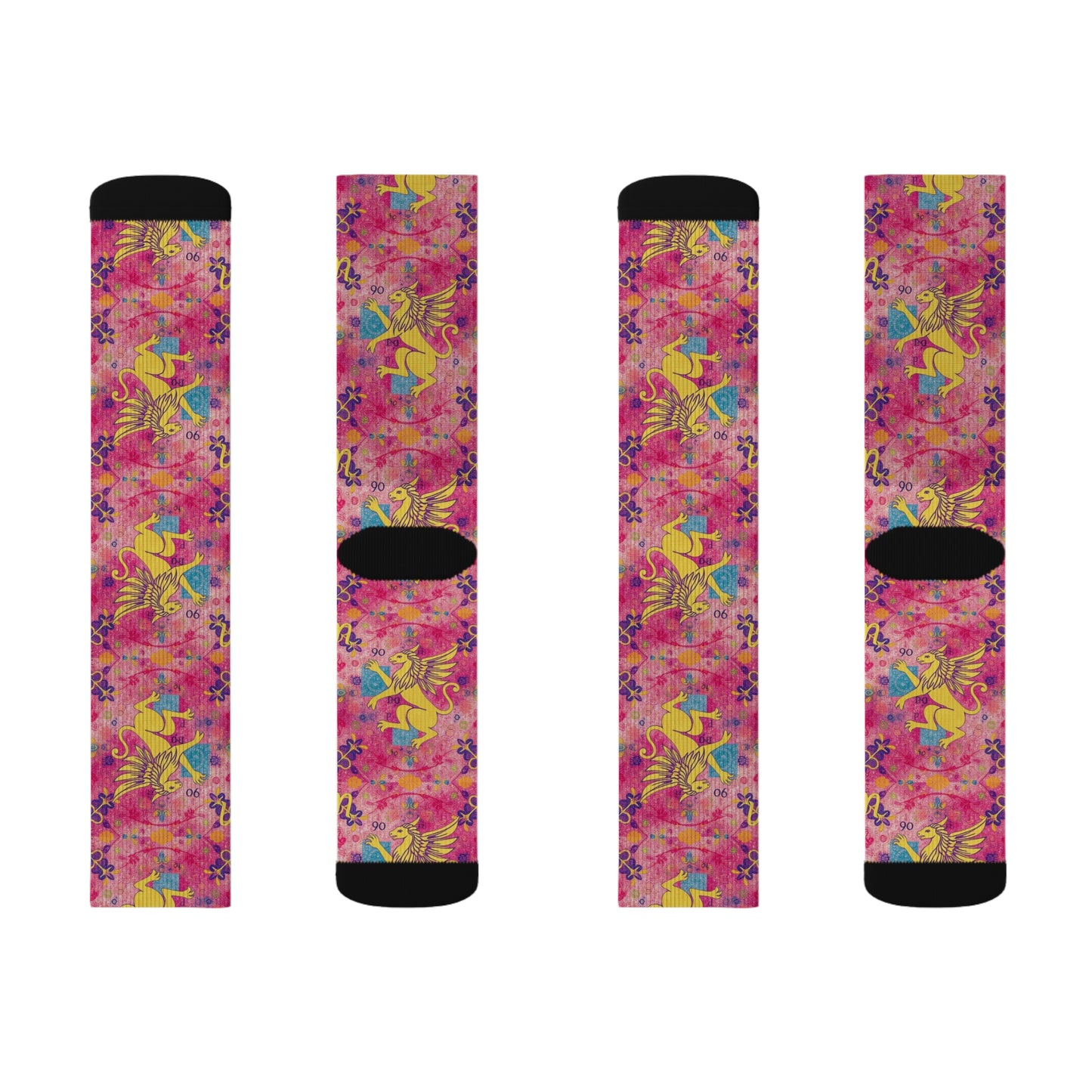 Sublimation Socks, Virgo, Zodiac v2, Pattern