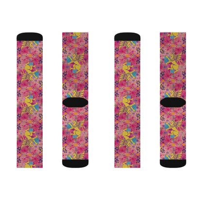 Sublimation Socks, Virgo, Zodiac v2, Pattern