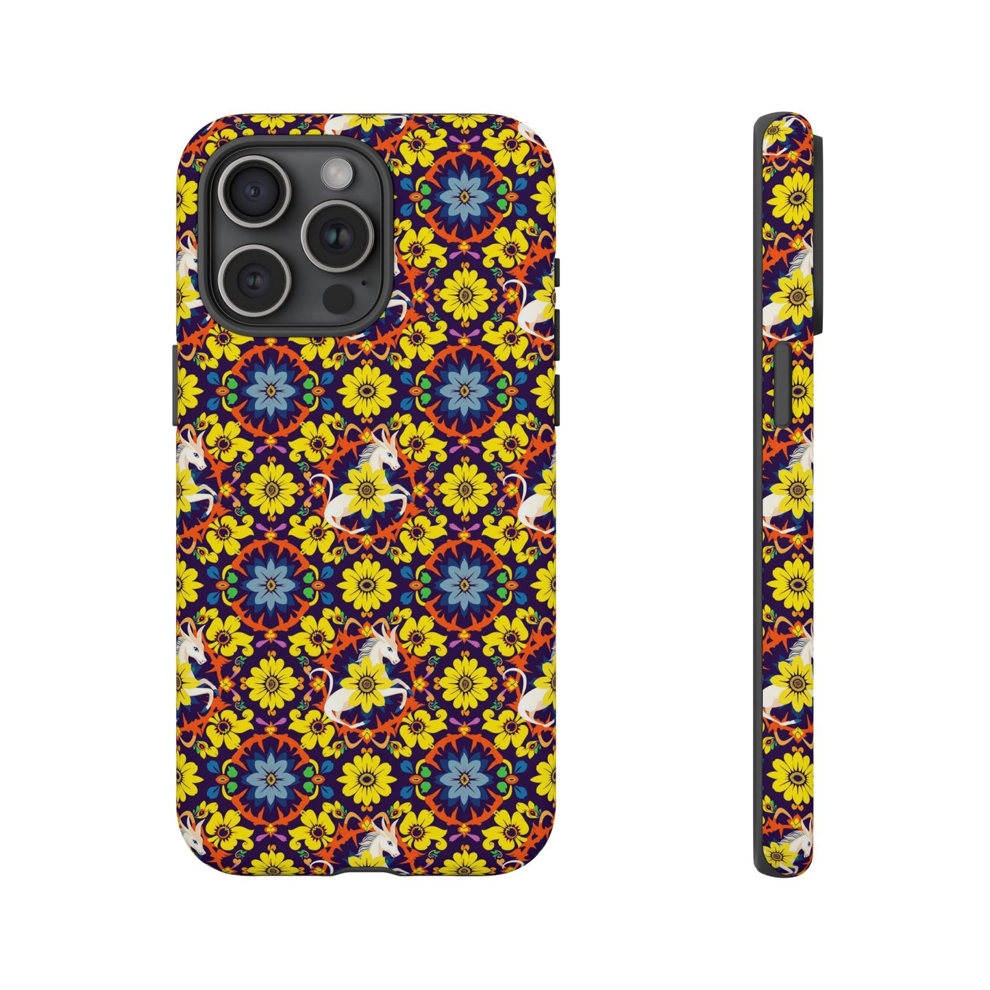 Tough Cases, Aquarius, Zodiac v3, Flower Pattern