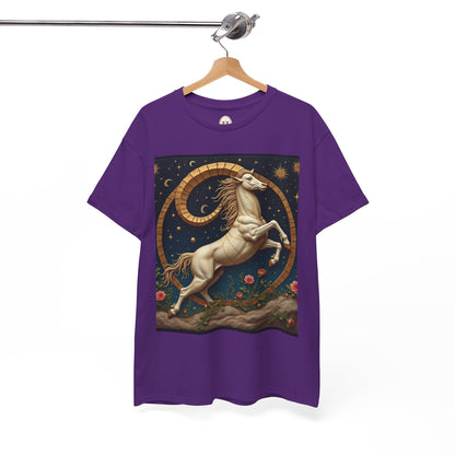 Unisex Heavy Cotton T-Shirt, Aries Animal. Zodiac Design