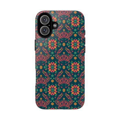 Tough Cases, Cancer, Zodiac v4, Flower Pattern