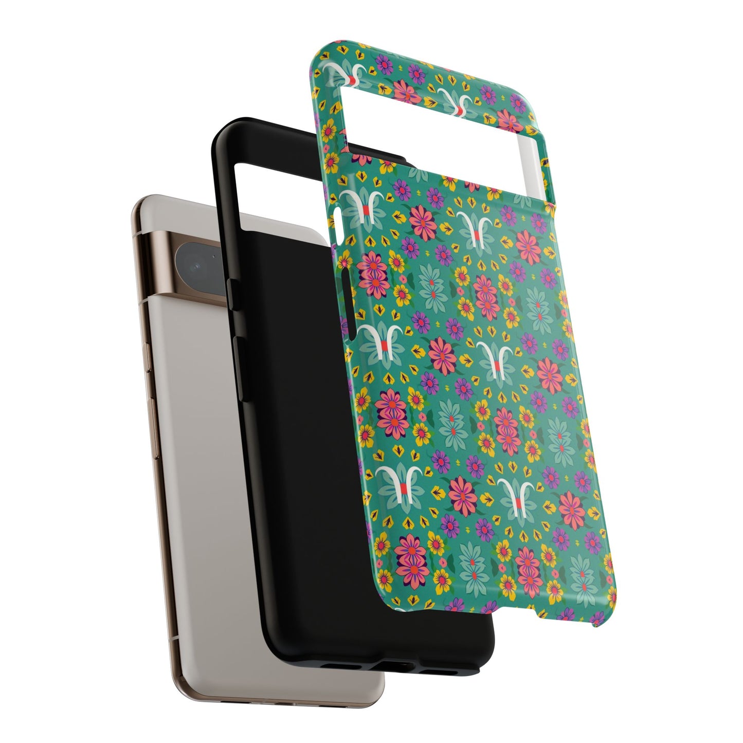 Tough Cases, Aquarius, Zodiac v4, Flower Pattern