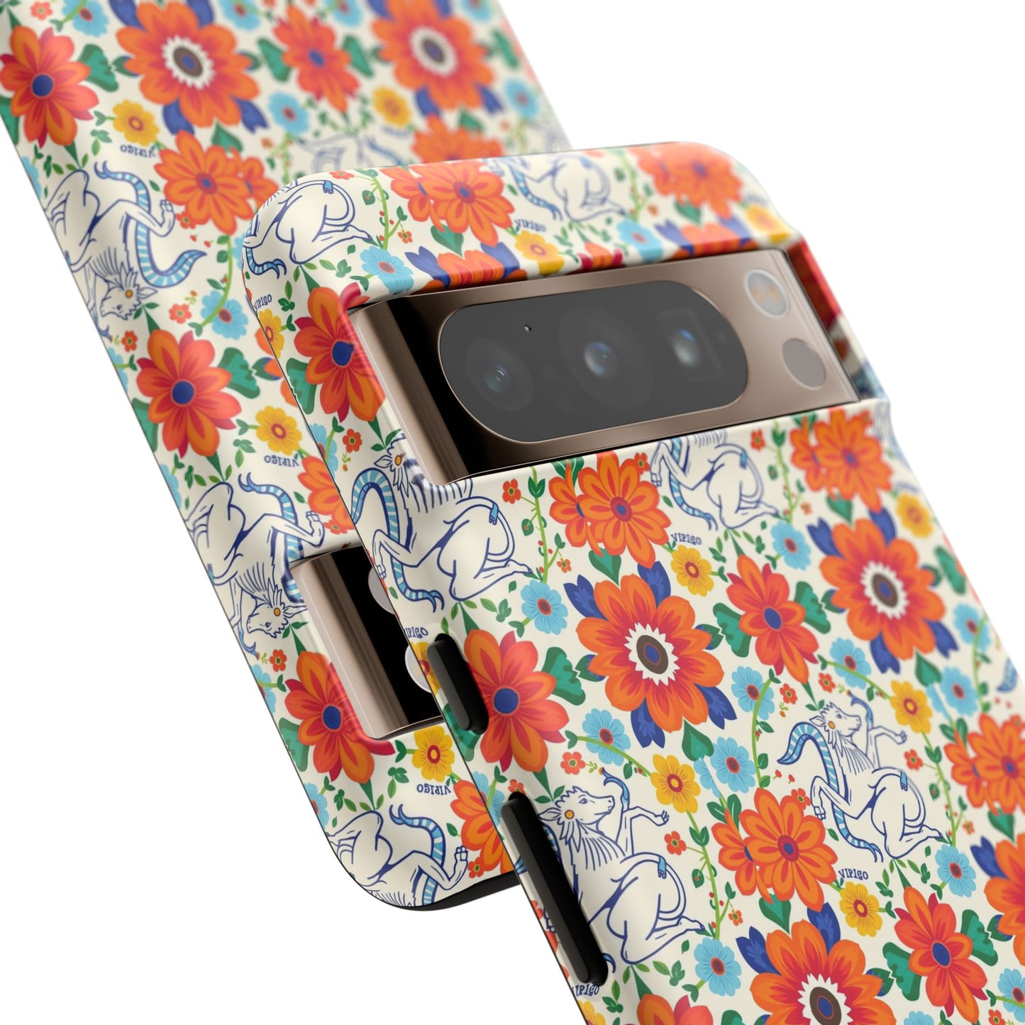Tough Cases, Virgo, Zodiac v4, Flower Pattern