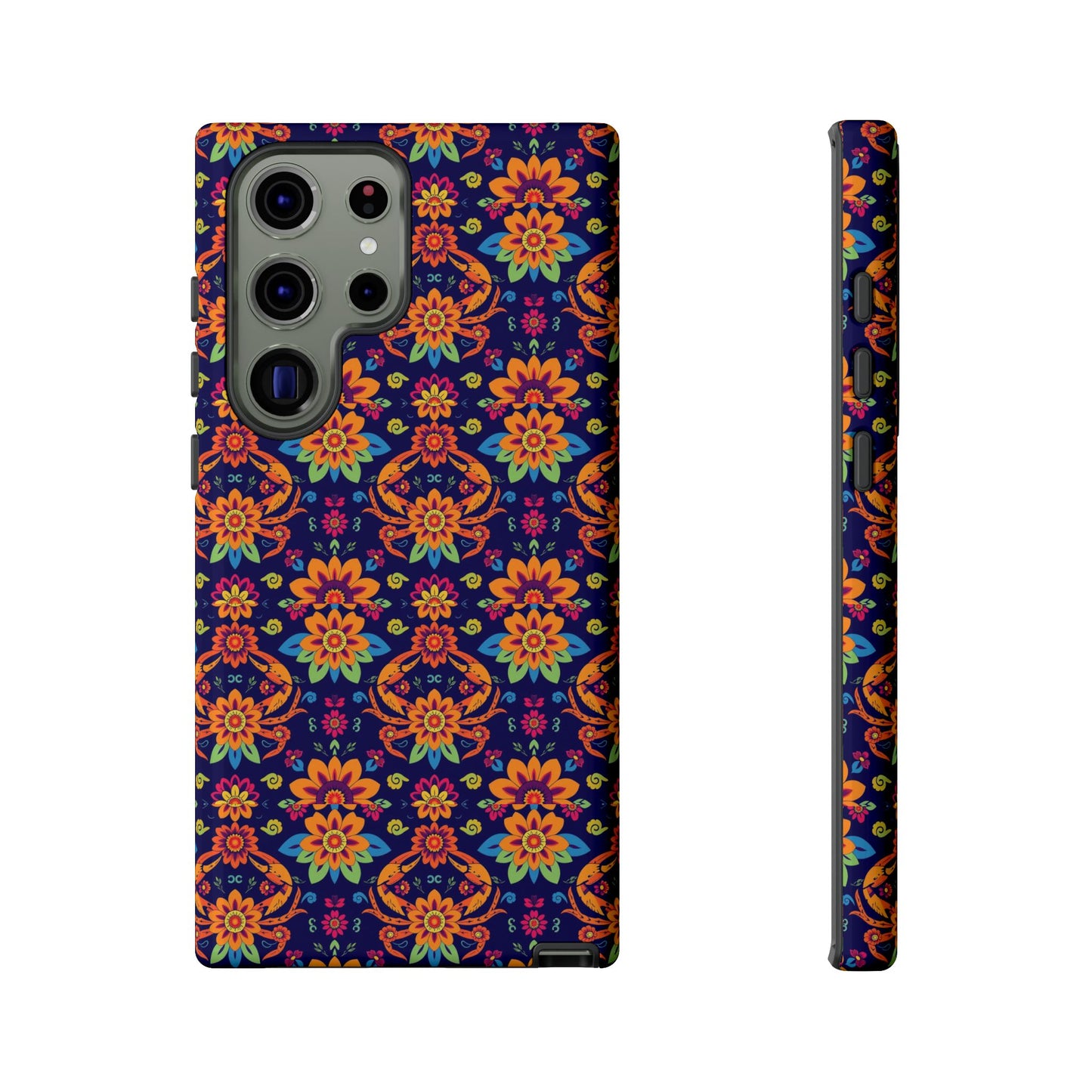 Tough Cases, Cancer, Zodiac, Flower Pattern