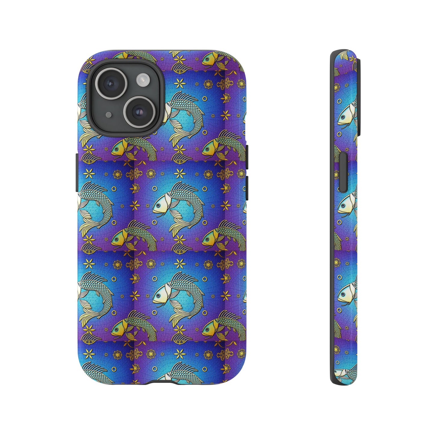 Tough Cases, Pisces, Zodiac v2, Metal Pattern