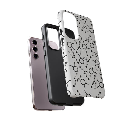 Tough Cases with the Taurus Zodiac sign for iPhone, Samsung Galaxy, and Google Pixel devices