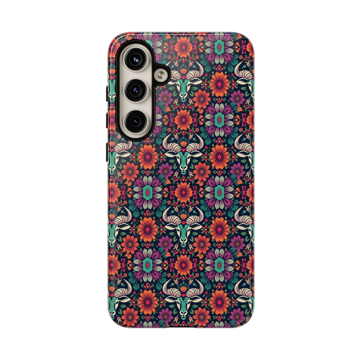 Tough Cases, Taurus, Zodiac v4, Flower Pattern