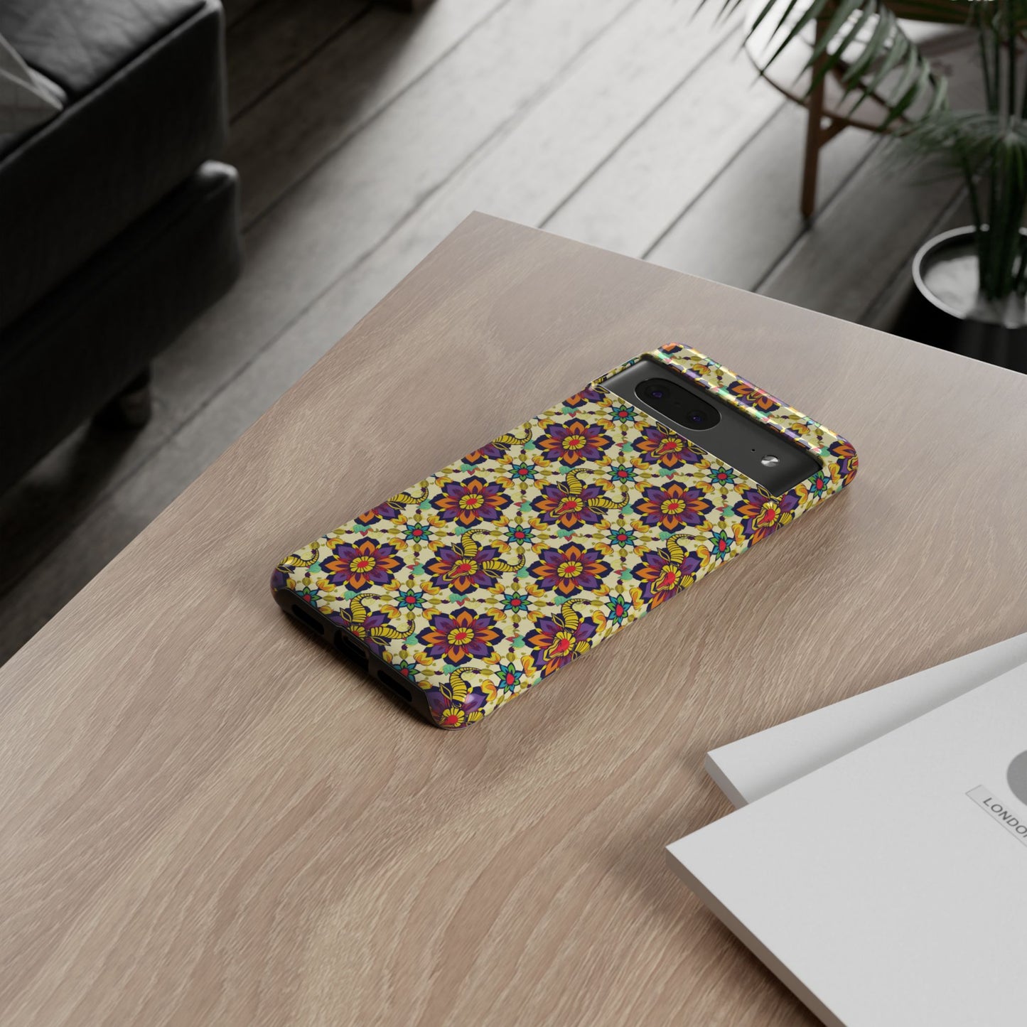 Tough Cases, Taurus, Zodiac v1, Flower Pattern