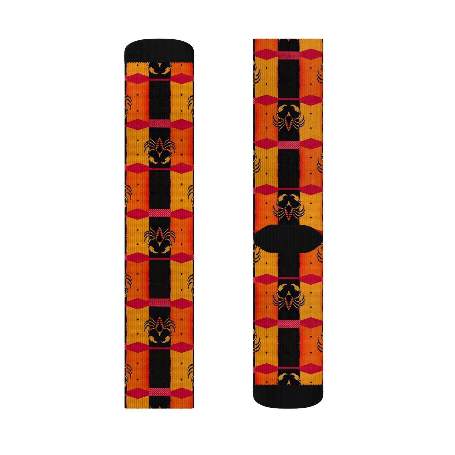 Sublimation Socks, Scorpio, Zodiac v2, Shapes Pattern