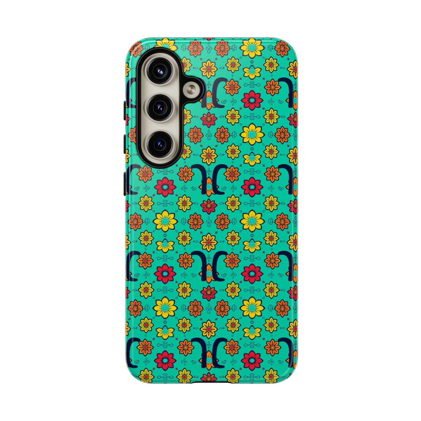 Tough Cases, Aquarius, Zodiac v2, Flower Pattern