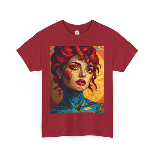 Unisex Heavy Cotton T-Shirt, Aquarius, Zodiac, Sexy Art
