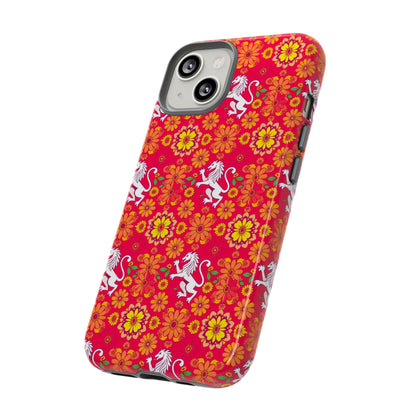 Tough Cases, Leo, Zodiac v4, Flower Pattern