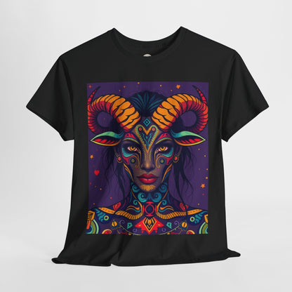 Unisex Heavy Cotton T-Shirt, Taurus, Zodiac v3, Sexy Art